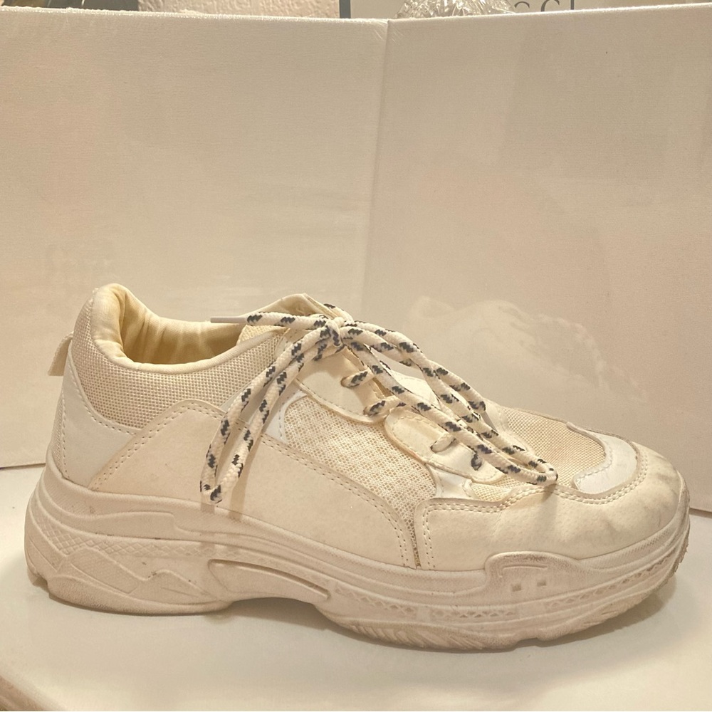 Chunky White Sneakers